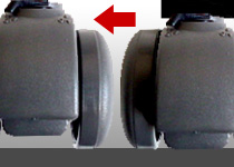 移動が楽々、椅子を引きずりません